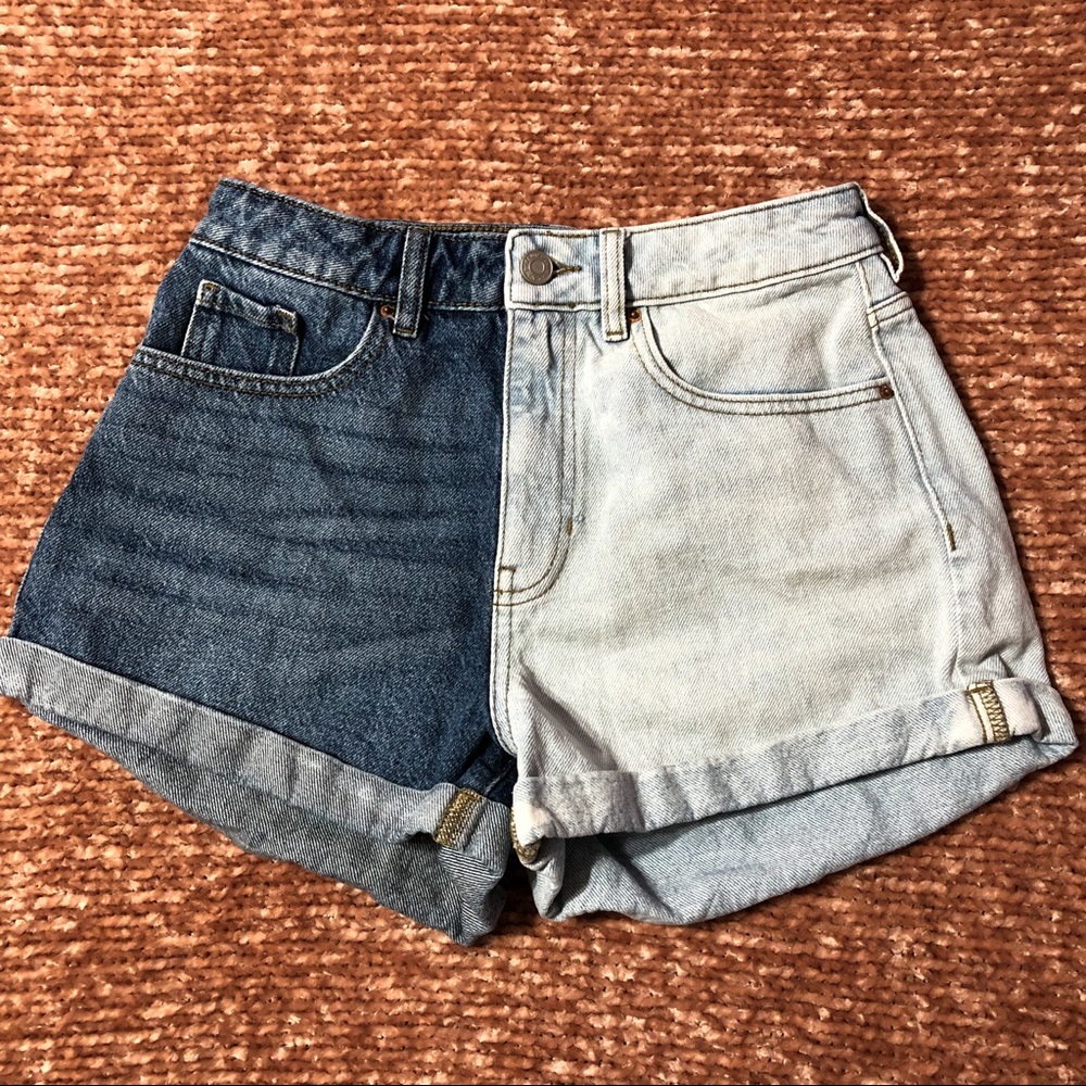pacsun two-toned mom shorts